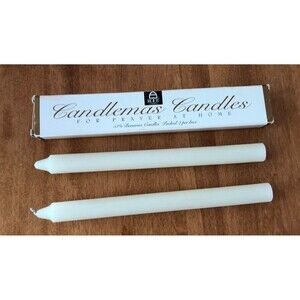 NEW Candlemas Candles Prayers At Home Set of 2 Beeswax AI Root Co #3AB